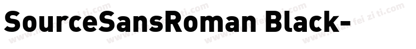 SourceSansRoman Black字体转换